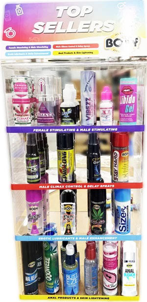 Body Action Top Sellers Countertop 60pc - Display