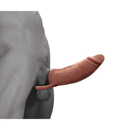 The Great Extender 2 in 1 8" Extender & Masturbator Brown