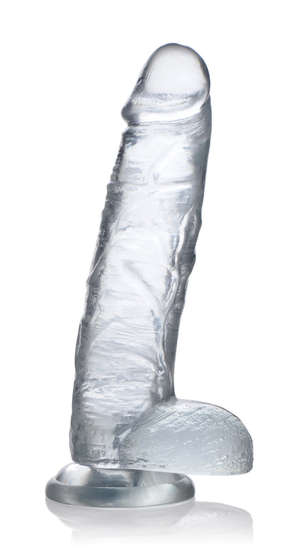 Jock C-Thru 9 Inch Dong With Balls - Clear