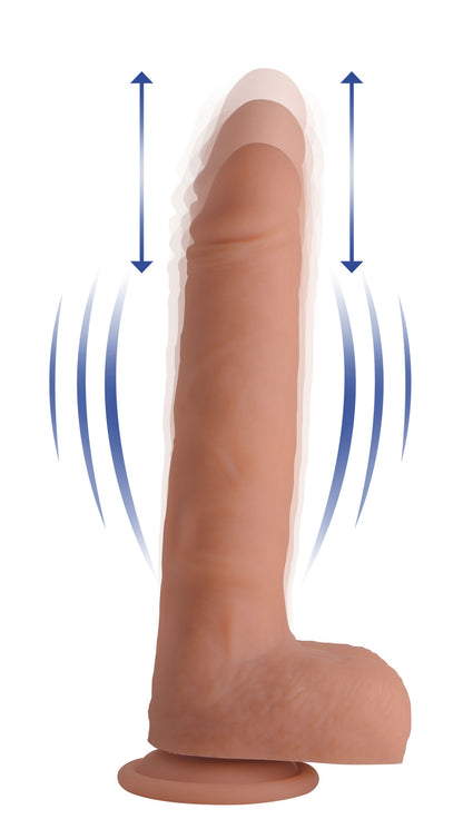 Big Shot 9 Inch Silicone Thrusting Dildo With - Balls and Remote