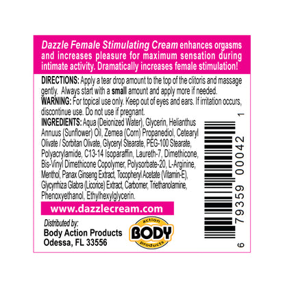 Dazzle Female Stimulating Cream .5 Oz