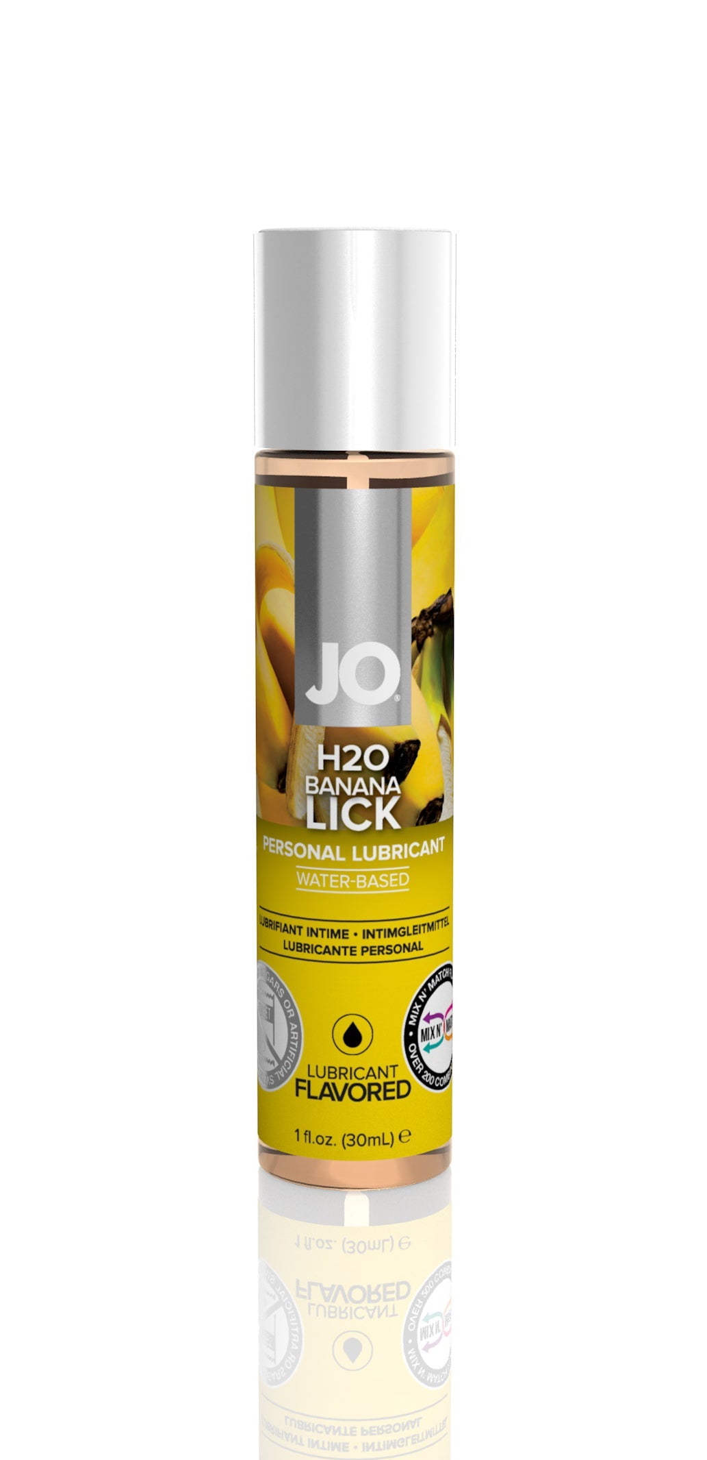 JO H2O Water Based Flavored Lubricant Banana Lick 1oz