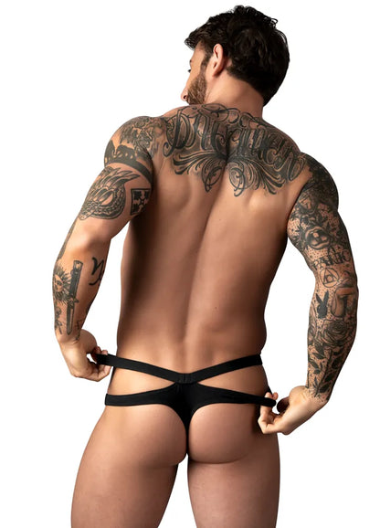 Eco Cozy Cutout Thong - S/m - Black