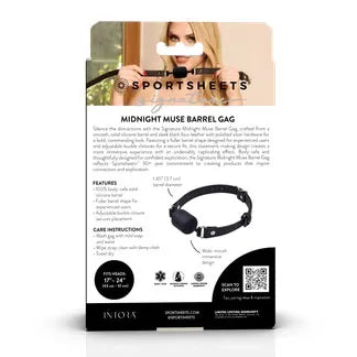 Signature Midnight Muse Barrel Gag Black