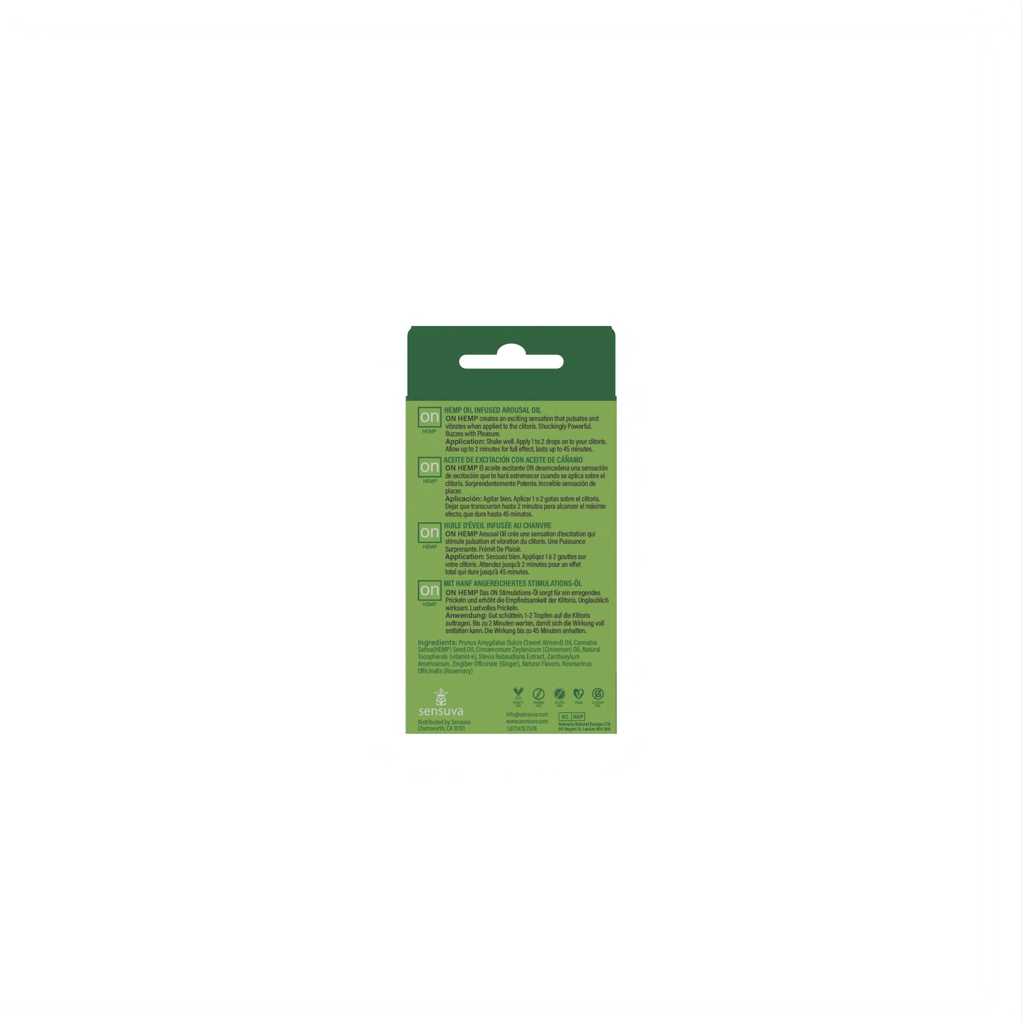 On Hemp Infused Arousal Oil -Medium Box - 0.17 Fl. Oz.