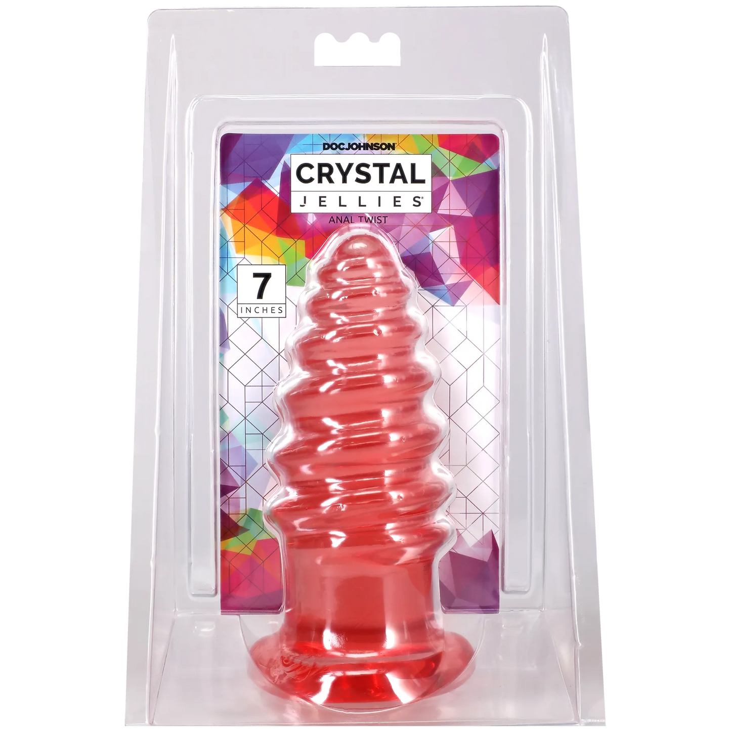 Crystal Jellies - Anal Twist - 7 Inch Pink