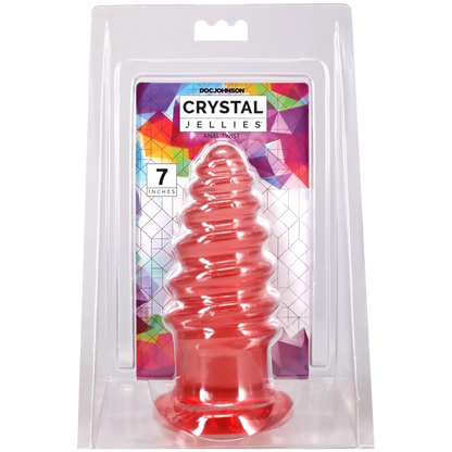 Crystal Jellies - Anal Twist - 7 Inch Pink