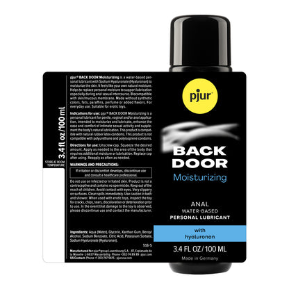 Pjur Backdoor - Water-Based Anal Glide - 8.5 Fl. Oz.