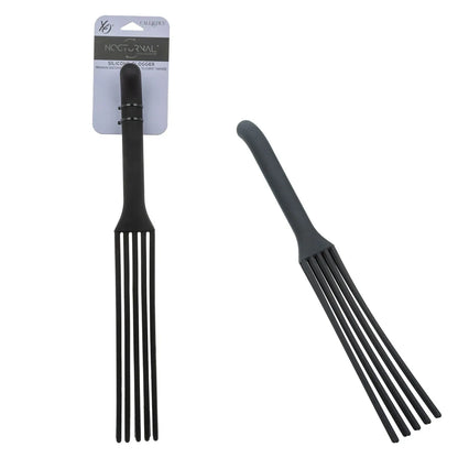 Nocturnal Collection Silicone Flogger Black