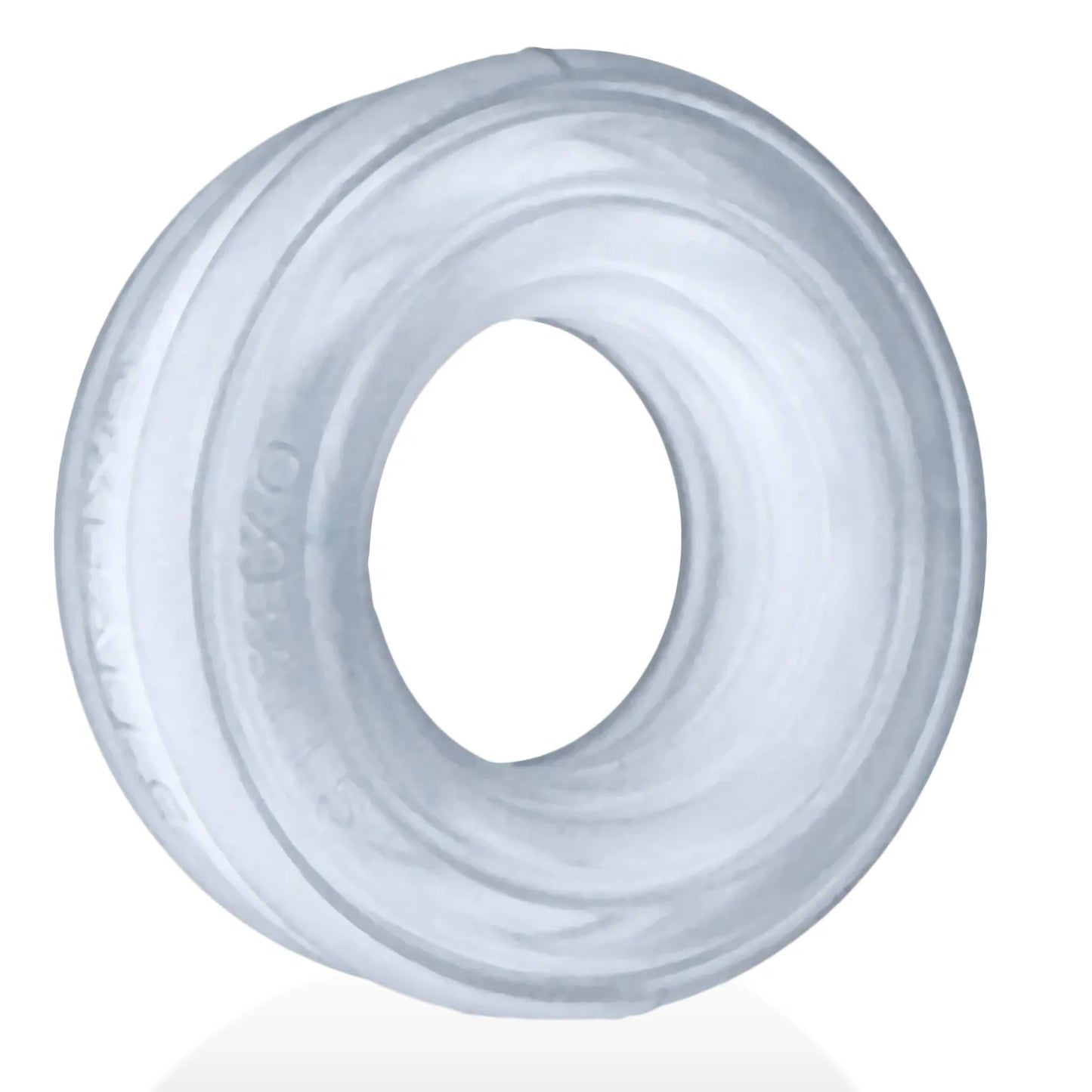 Roto Grooved Gripper-Ribbed Cockring Black Fog