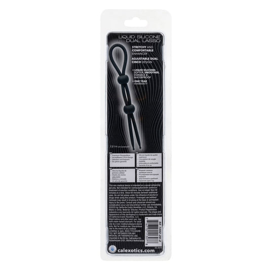 Alpha Liquid Silicone Dual Lasso - Black