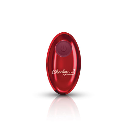 Vibrating Red Metal Remote Plug - Medium