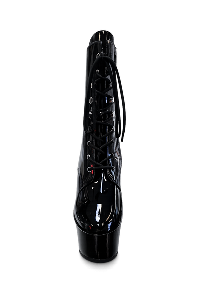 6" Platform Black Boot