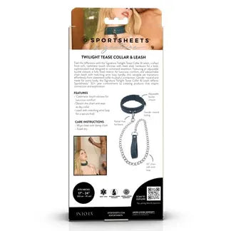 Signature Twilight Tease Collar & Leash Blue