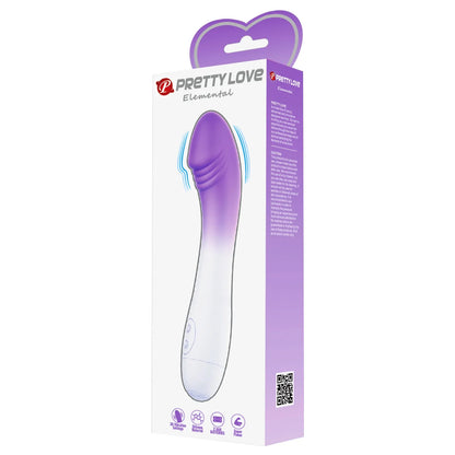 Pretty Love Elemental G-Spot Realistic Vibrator Purple Ombre