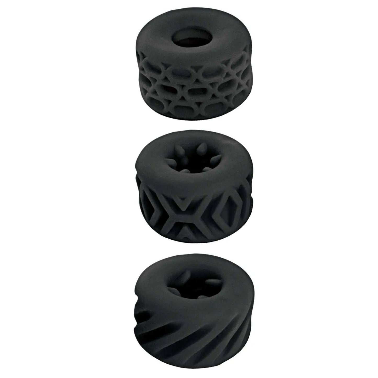 Super Stretchy Stroker Rings Black