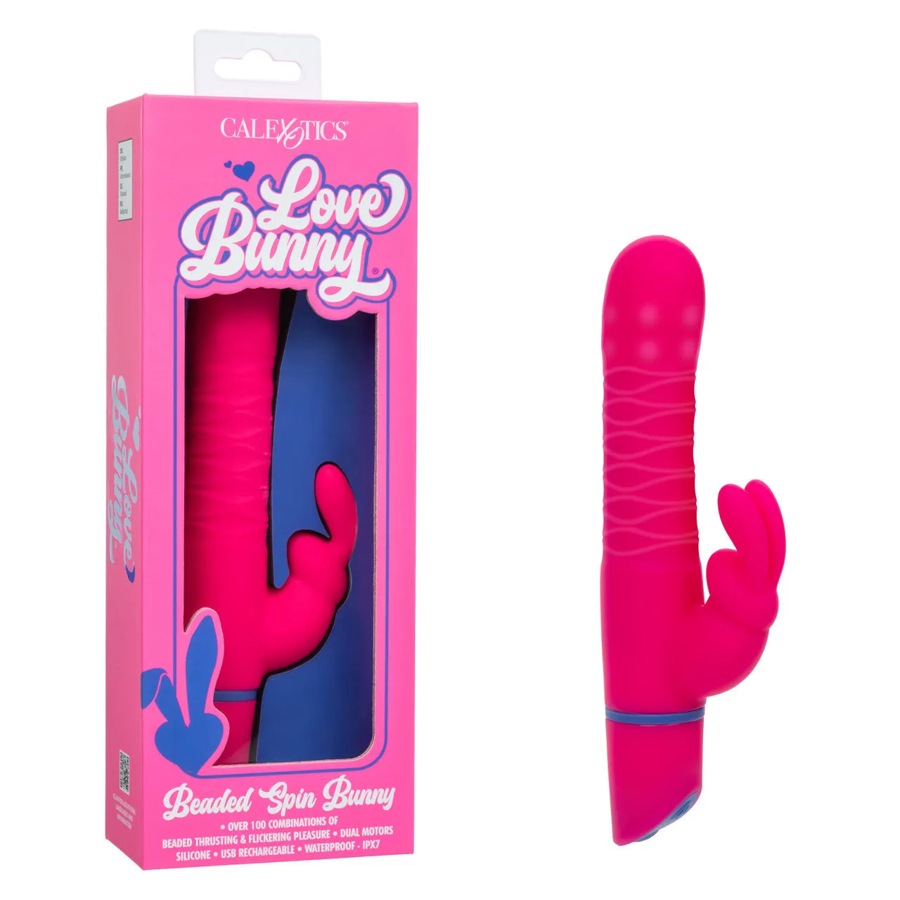 Love Bunny Beaded Spin Bunny Pink