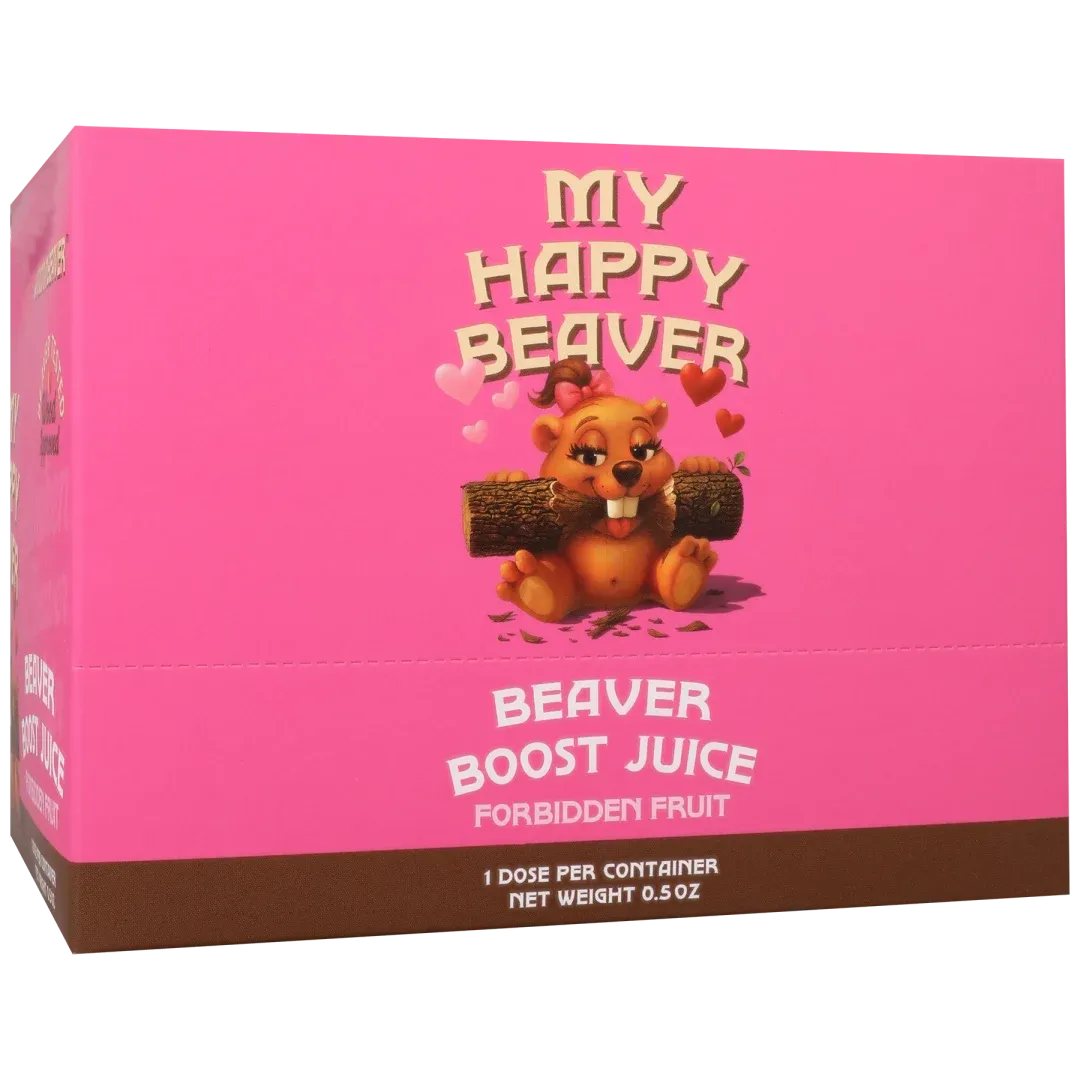 Beaver Boost Juice for Her 12 Pack Display Forbidden Fruit