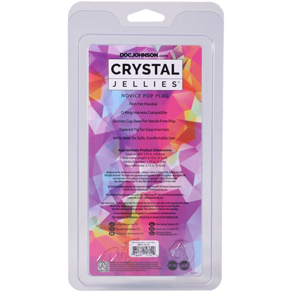 Crystal Jellies - Novice Pop Plug - 4 Inch Clear