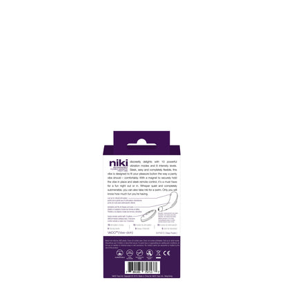 Niki Rechargeable Flexible Magnetic Panty Vibe - Purple