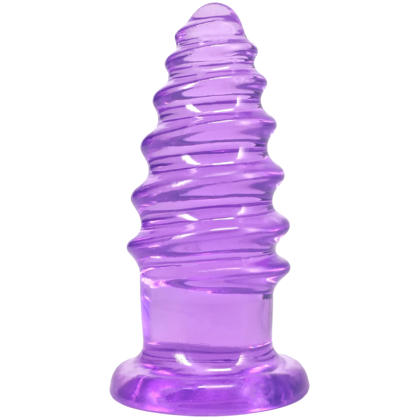 Crystal Jellies - Anal Twist - 7 Inch Purple