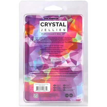 Crystal Jellies - Performance Ring Set Teal