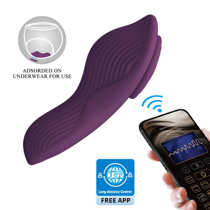Pretty Love Mane Magnetic App-Controlled Panty Vibe - Purple