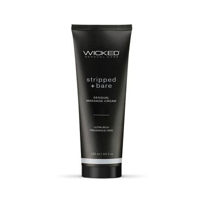 Stripped and Bare - Unscented Sensual Massage Cream - 4 Oz
