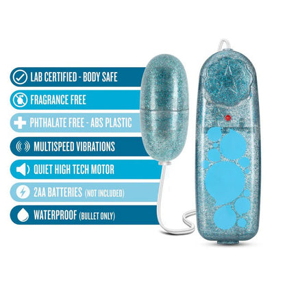 B Yours - Glitter Power Bullet - Blue