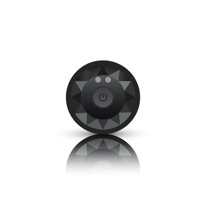 Vibrating Gunmetal Metal Remote Plug - Medium