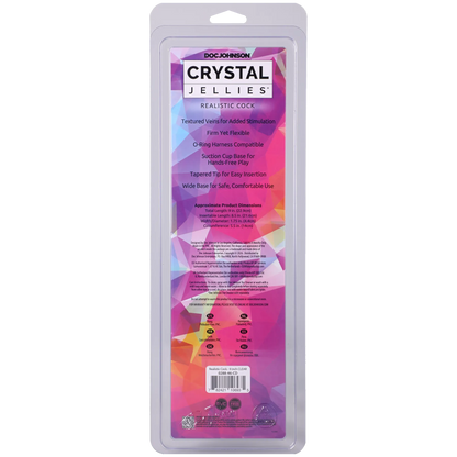 Crystal Jellies - Realistic Cock - 9 Inch Clear