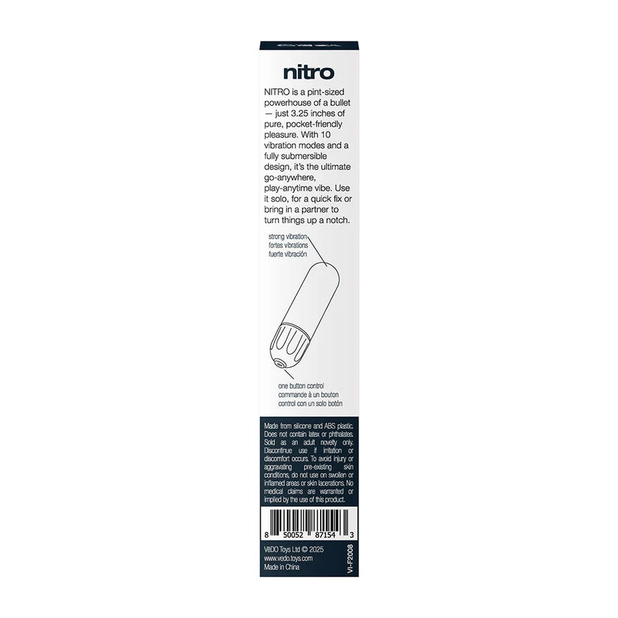 Nitro Rechargeable Bullet - Black