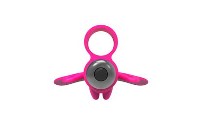 The 9's Flirt Finger Butterfly Finger Vibrator - Pink