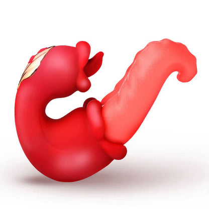 Lickgasm Lick Lasher Licking Vibrator - Red