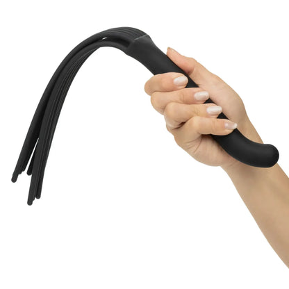 Nocturnal Collection Silicone Flogger Black