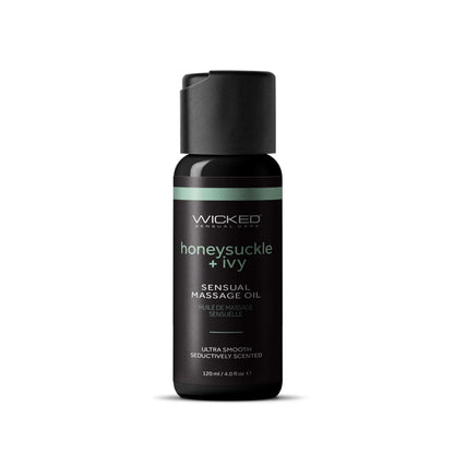 Wicked Sensual Massage Oil Honeysuckle Ivy 4 Fl Oz