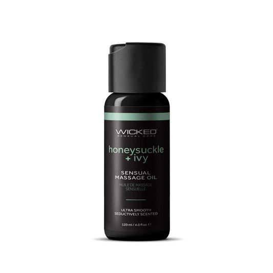 Wicked Sensual Massage Oil Honeysuckle Ivy 4 Fl Oz