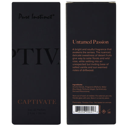 Pure Instinct Pheromone Eau De Parfum Captivate 2oz 60ml