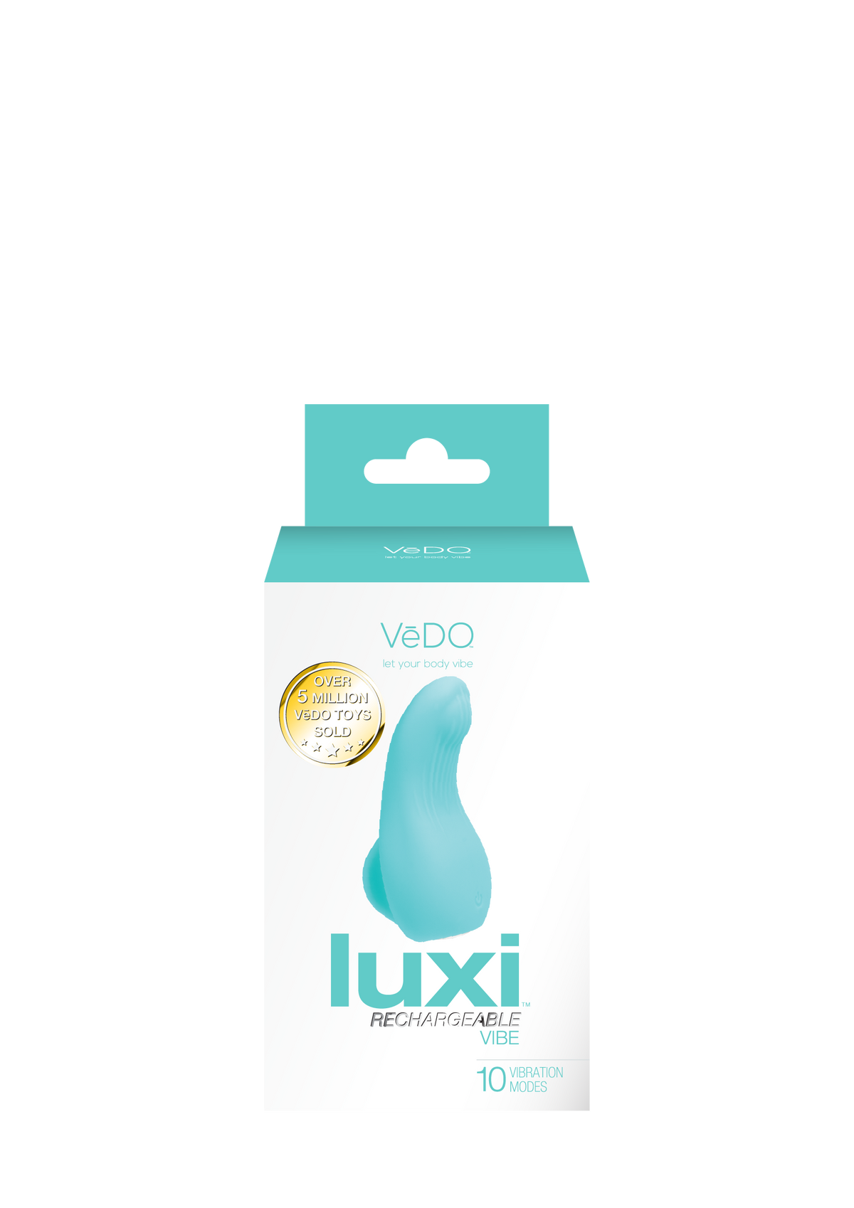 Luxi Rechargeable Clitoral Finger Vibe Turquoise
