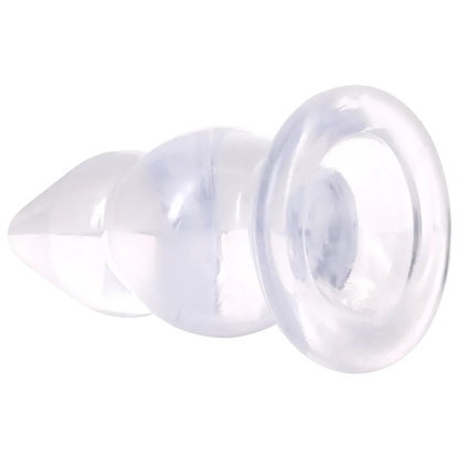 Crystal Jellies - Double Pop Plug - 6 Inch Clear