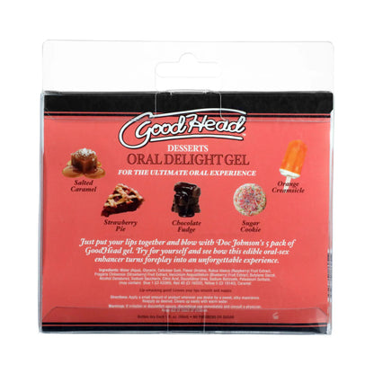 Goodhead - Oral Delight Gel - Dessert - 5 Pack - 1 Fl. Oz.