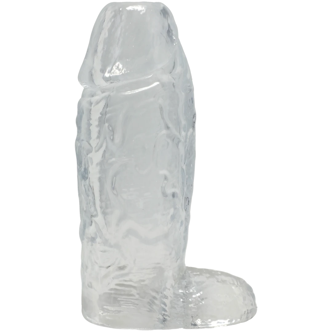 Titanmen - Cock Sleeve With Ball Strap - 6 Inch Clear