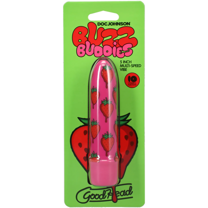 Goodhead - Buzz Buddies - 5 Inch Muti-Speed Vibe Strawberries