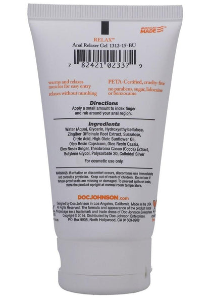 Relax - Anal Relaxer for Everyone - 2 Oz. - Bulk