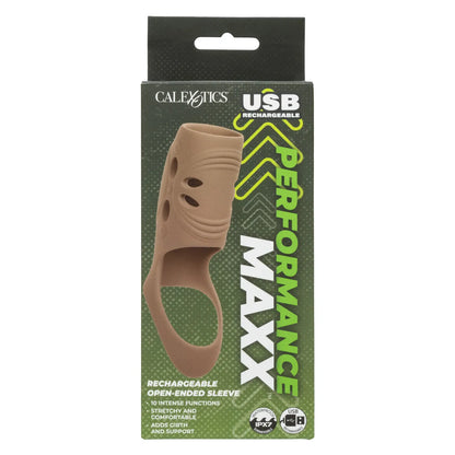 Performance Maxx Rechargeable Open-Ended Sleeve - Brown