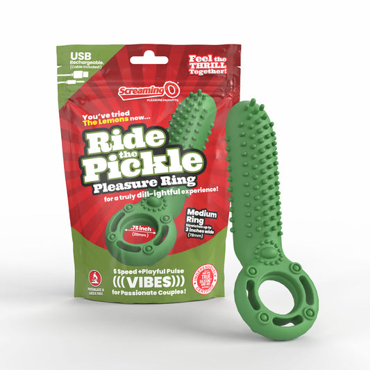 Screaming O Ride the Pickle Pleasure Ring Green