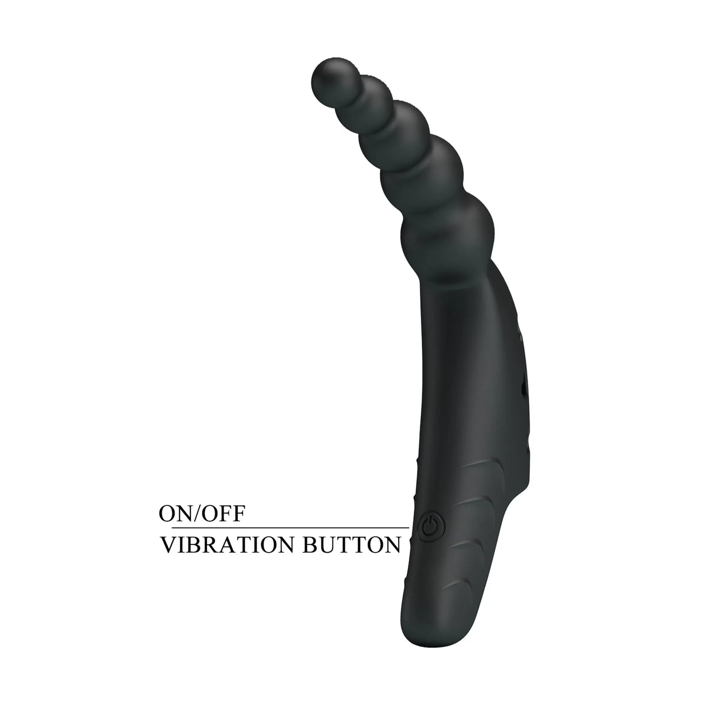 Pretty Love Jordin Beaded Finger Vibe - Black