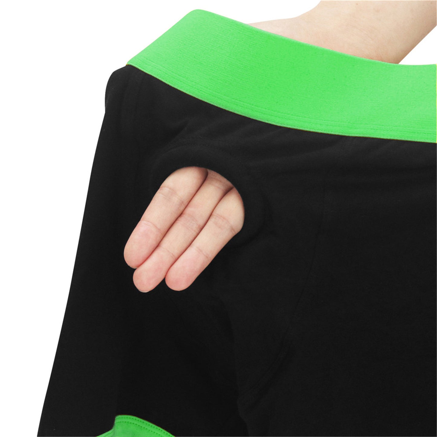Strap-on Black/green Boxers - M/l