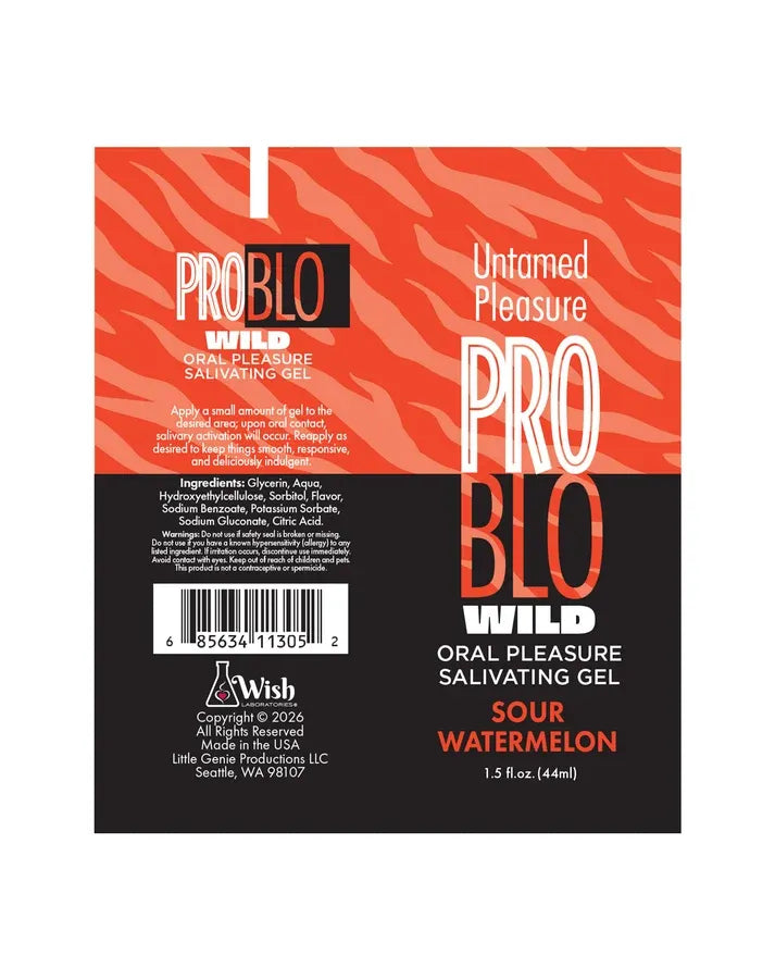 Problo Wild, Oral Pleasure Salivating Gel, Sour Watermelon 1.5oz