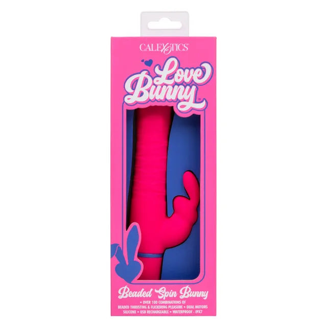 Love Bunny Beaded Spin Bunny Pink